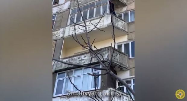 Bakıda intihara cəhdin qarşısı alınıb -VİDEO