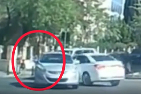 Bakıda ana və iki uşağı qəzadan son anda xilas oldu - ANBAAN VİDEO