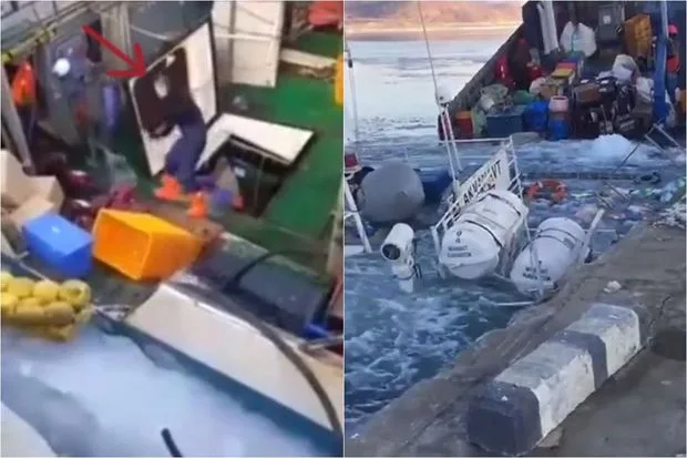 Rusiyada balıqçı gəmisi batdı: Ölən və yaralanan var - VİDEO