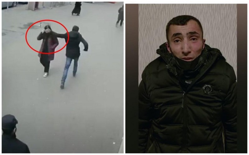 Küçədə qadına şillə vuraraq qaçan şəxs barədə XƏBƏR VAR
