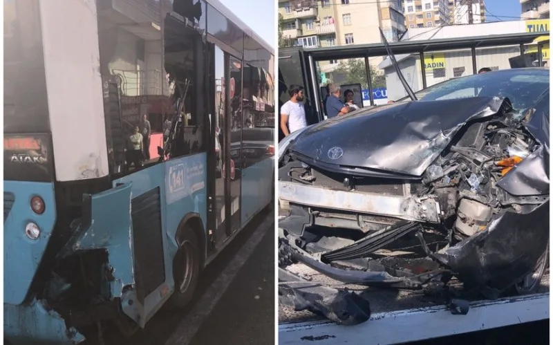 Bakıda avtobus QƏZASI - 5 nəfər...