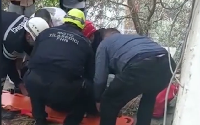 13 yaşlı uşaq binadan yıxıldı - VİDEO