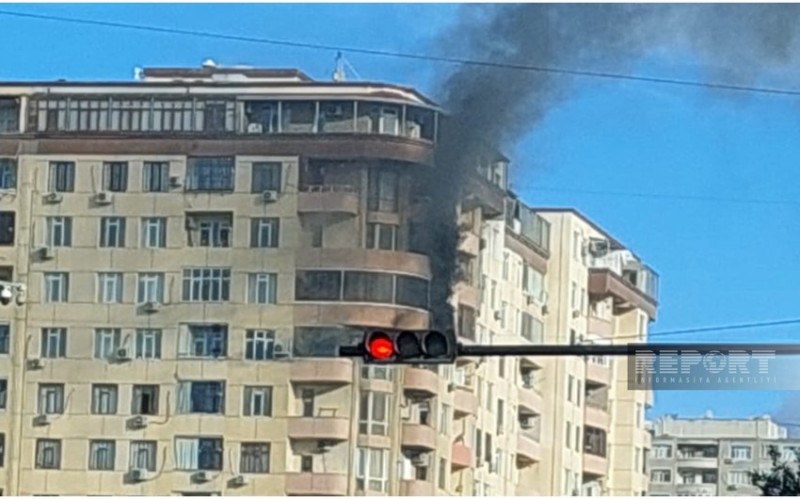 Yaşayış binasındakı yanğın söndürüldü - YENİLƏNİB