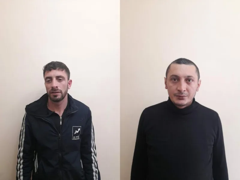 Göyçayda silahlı narkokuryerlər saxlanıldı - FOTOLAR