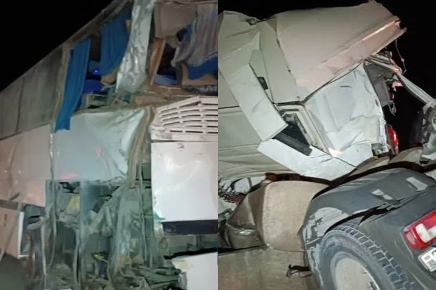 Tovuzda “KamAz”la sərnişin avtobusu toqquşub