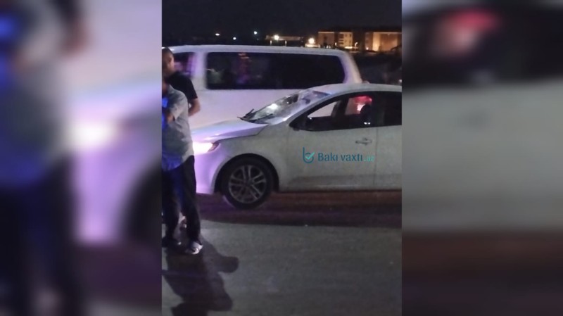 "Jurnalistlər binası"nın yaxınlıgında AĞIR QƏZA- FOTO