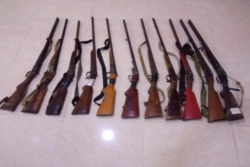 Sabirabadda qanunsuz silahlar aşkarlandı