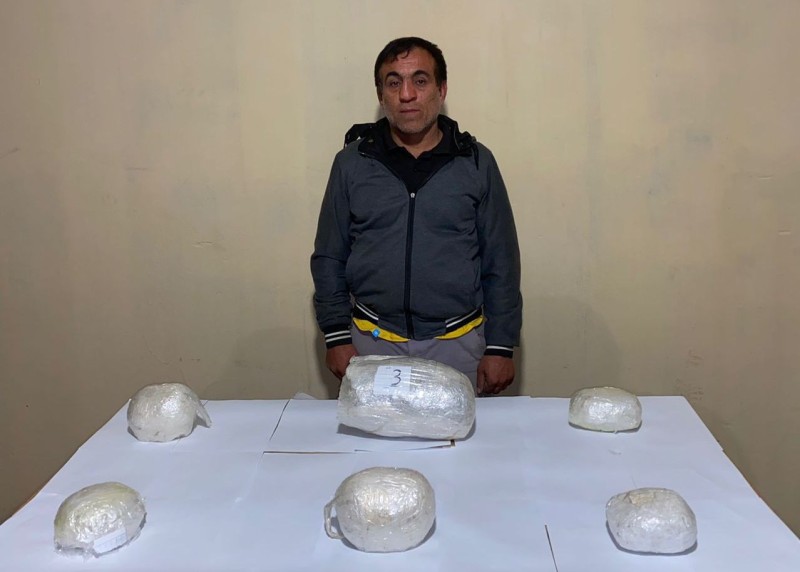 Sərhədi pozan İran vətəndaşı 6 kq narkotiklə saxlanıldı - FOTO