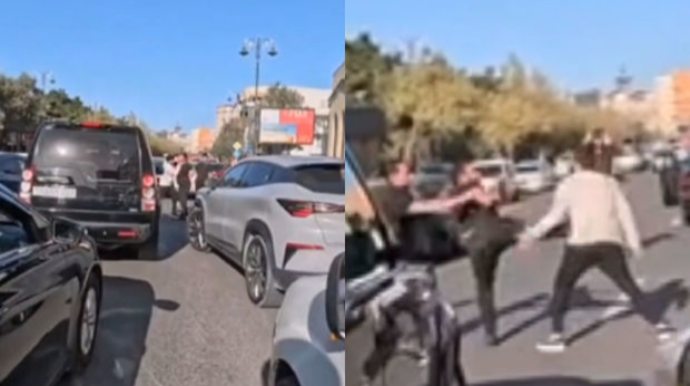 Bakıda dava edən iki sürücü saxlanılıb
