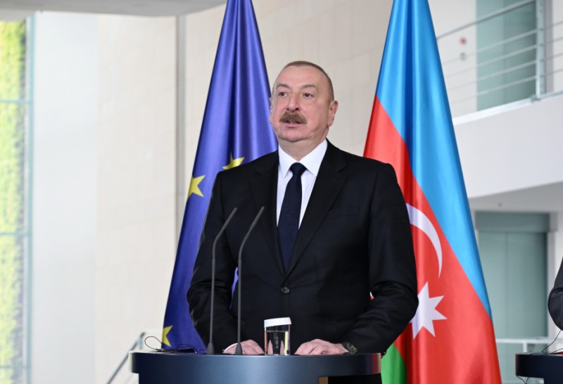 İlham Əliyev COP29 ilə bağlı dəstəyinə görə Almaniyaya təşəkkür edib