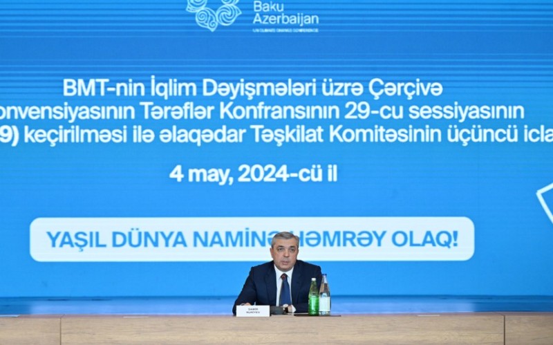 "COP29 Sədrliyinin Fəaliyyət gündəliyinin hazırlanması son mərhələdədir"