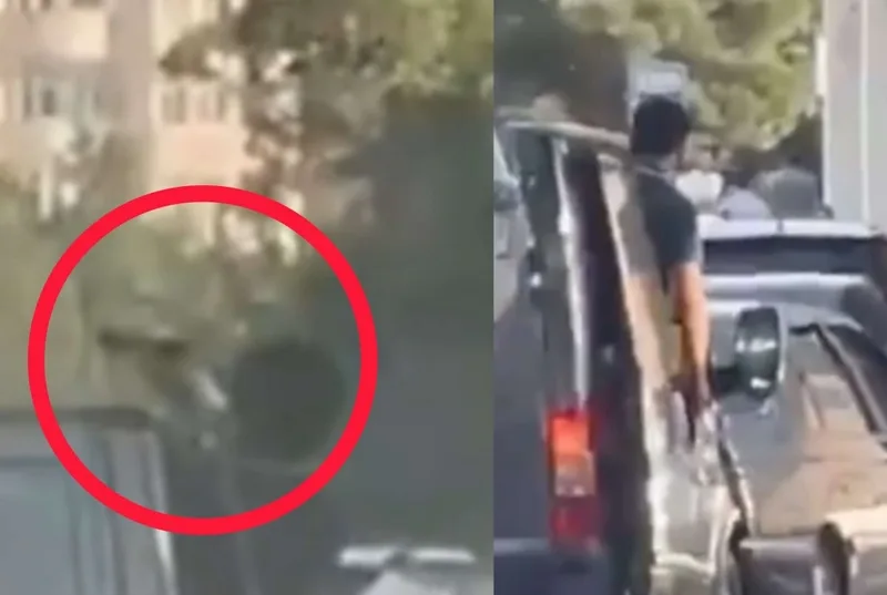 Bakıda insanlara silah tuşlayan şəxs kimdir?