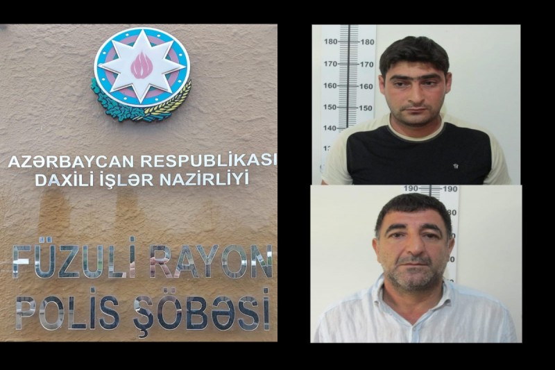 Füzuli sakini silsilə oğurluq əməllərinə görə saxlanıldı
