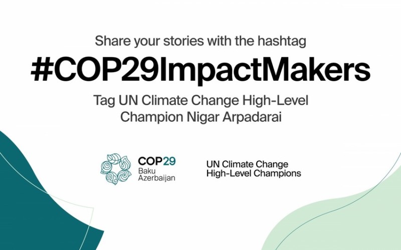 COP29-la əlaqəli qlobal kampaniyaya başlanılıb