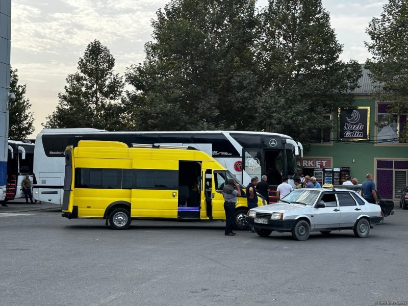 Bərdədən Xocalı-Xankəndi marşrutu üzrə ilk reys yola düşüb - FOTO