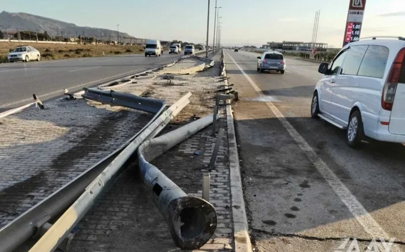 AAYDA: Eyni vaxtda və eyni ərazidə olan qəzalar yol təsərrüfatına ziyan vurub
