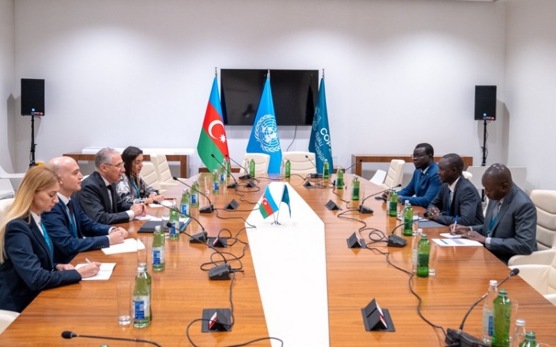 Muxtar Babayev Cənubi sudanlı nazirlə COP29-u müzakirə edib