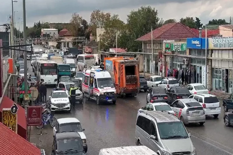 Zabratda piyadanı maşın vurub - FOTO