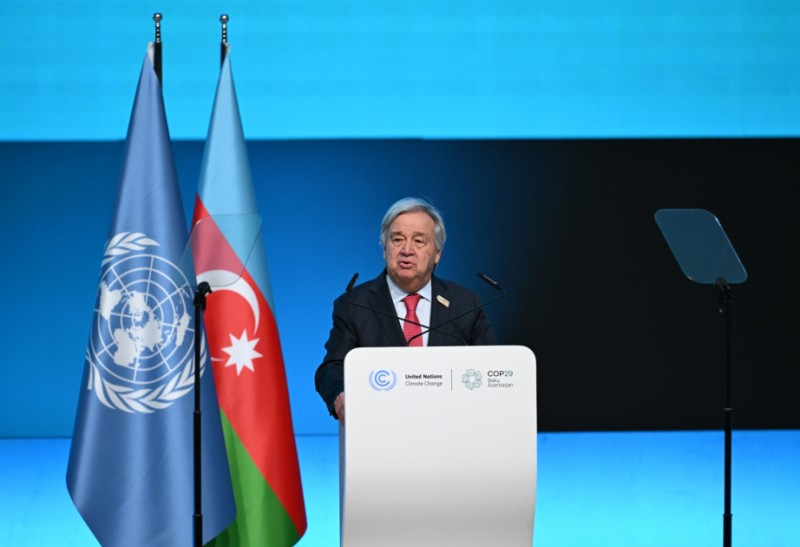 Antonio Quterreşdən COP29-la bağlı PAYLAŞIM - FOTO
