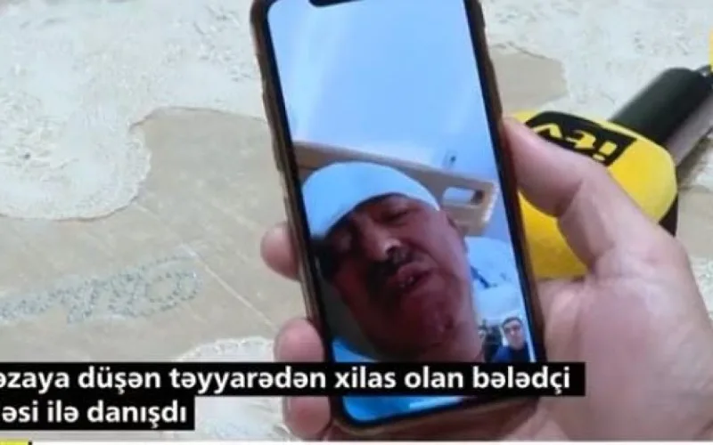 Qəzadan sağ çıxan bələdçi ailəsi ilə danışdı - VİDEO