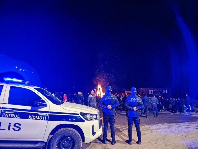 Şuşada bayram tonqalı qalanıb - FOTOLAR