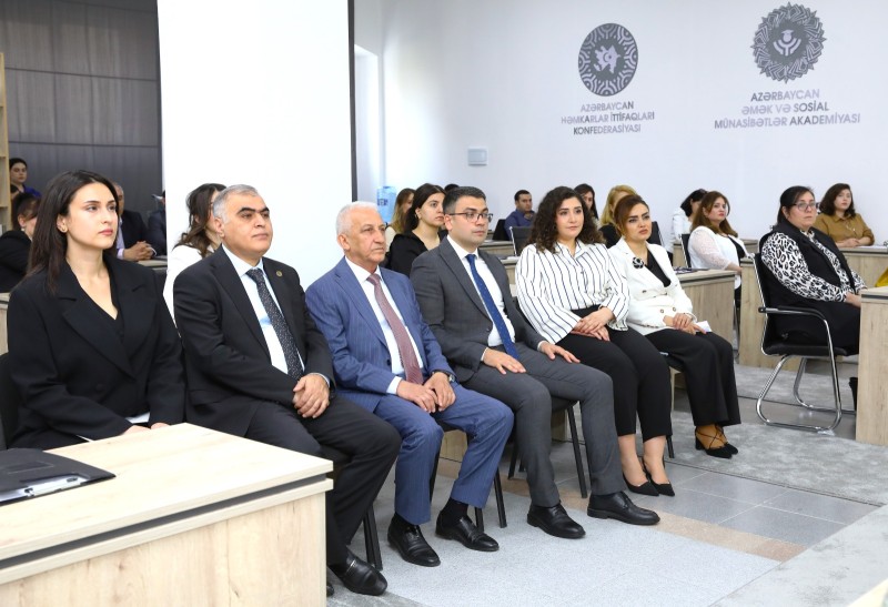 AHİK-in Əmək və Sosial Münasibətlər Akademiyasında təlim mərkəzi fəaliyyətə başladı - FOTOLAR