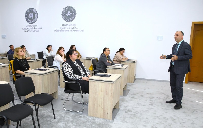 AHİK-in Əmək və Sosial Münasibətlər Akademiyasında təlim mərkəzi fəaliyyətə başladı - FOTOLAR