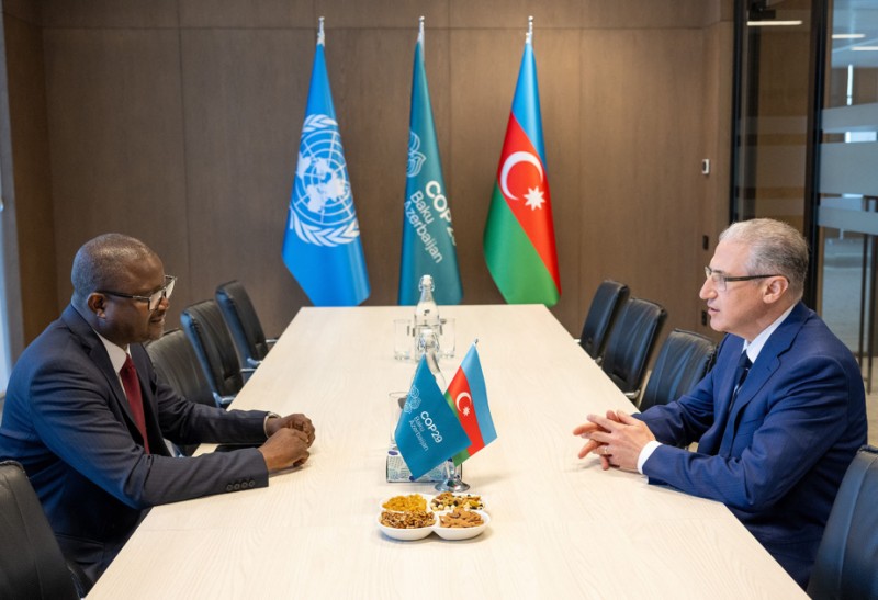 COP29 rəhbərliyi Qvineya-Bisaunun ətraf mühit naziri ilə görüşüb