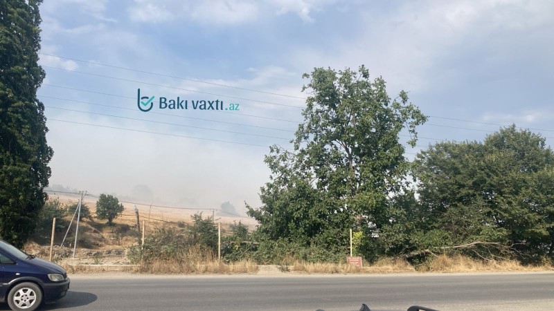 Qubada güclü yanğın BAŞLAYIB
