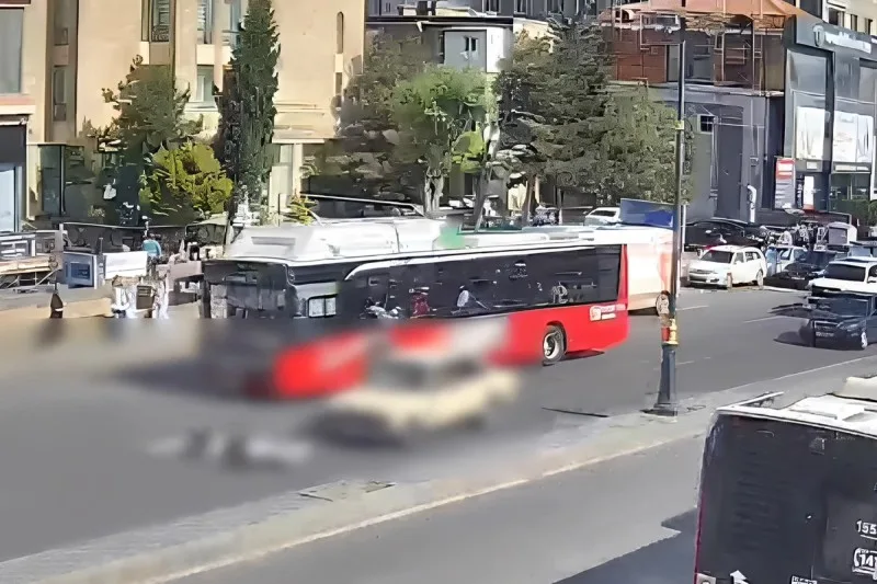 Bakıdakı dəhşətli qəzanın ANBAAN GÖRÜNTÜSÜ
