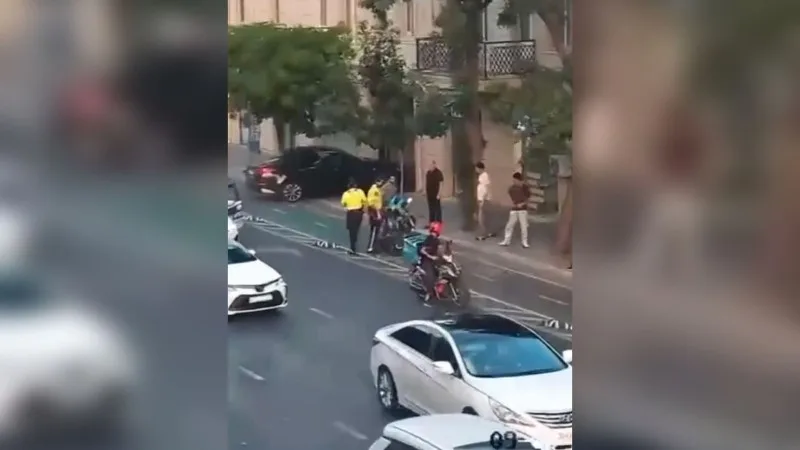 "Avtoşluq" edən daha bir motosiklet sürücü həbs edildi - VİDEO