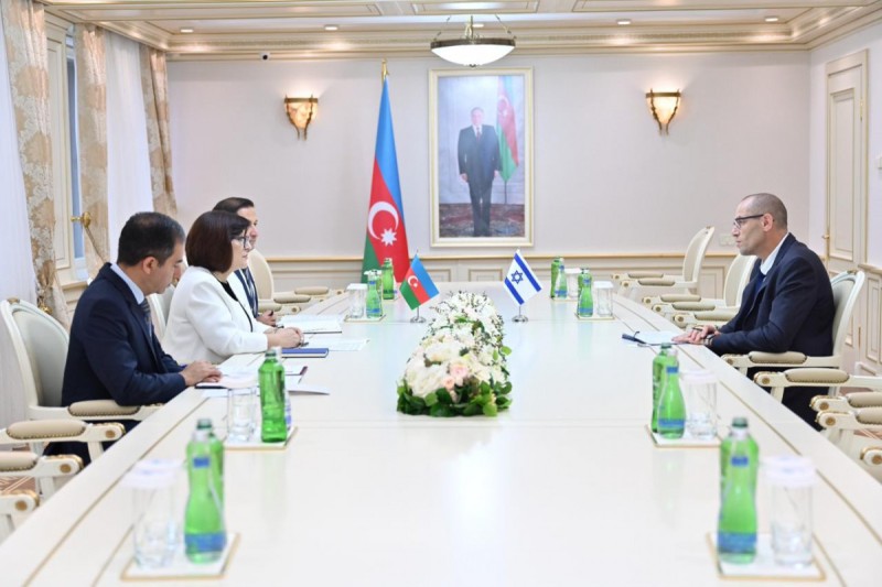 Sahibə Qafarova İsrailin yeni səfiri ilə görüşüb
