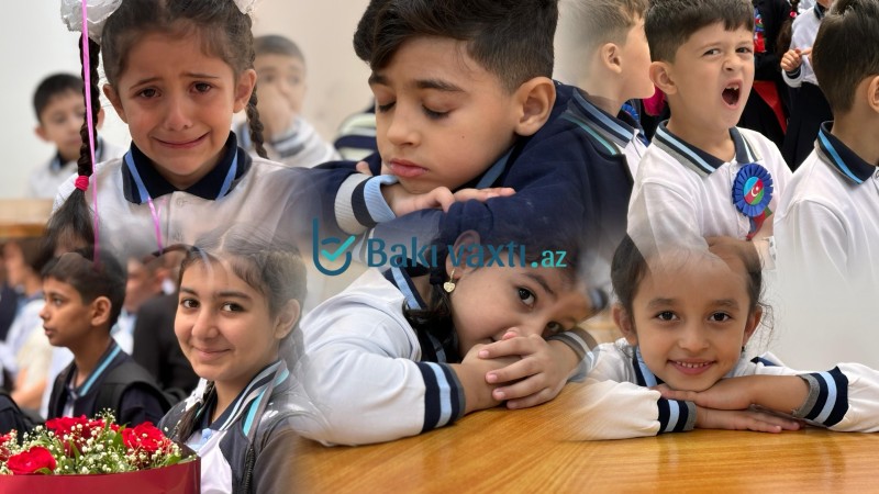 İlk zəngin sədaları altında FOTOREPORTAJ