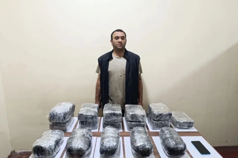 İrandan 16 kq narkotikin ölkəyə keçirilməsinin qarşısı alınıb