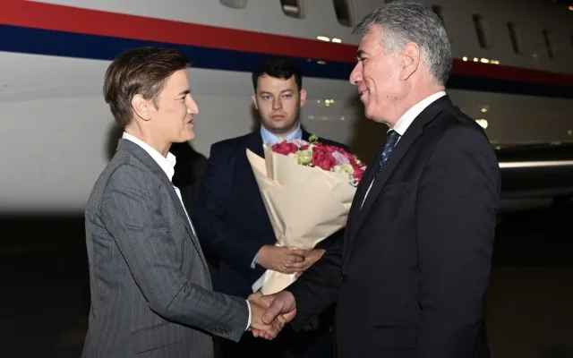 Ana Brnabiç Azərbaycana gəldi - FOTO