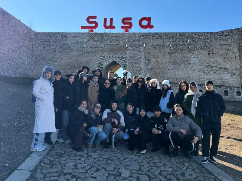 Özbəkistan nümayəndə heyəti Şuşa şəhəri ilə tanış olub - FOTOLAR
