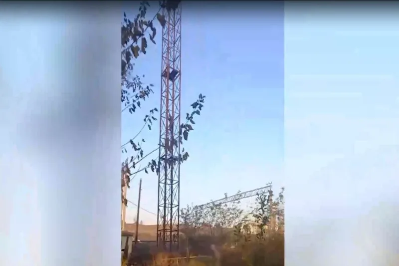 Məktəbli elektrik dirəyinə çıxdı və...