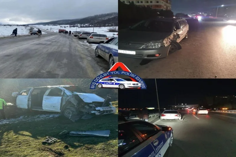 DYP: Dörd gündə yol qəzalarında 8 nəfər ölüb, 6 nəfər xəsarət alıb
