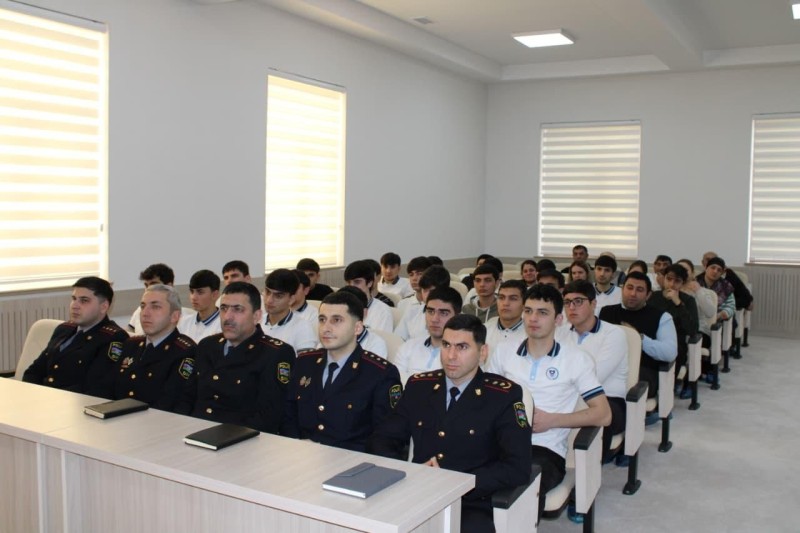 Gələcəyin polis zabitləri ilə görüş keçirildi - FOTOLAR