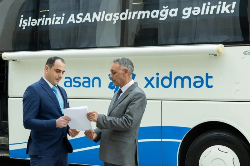 Səyyar ASAN xidmət Ağdaşda - FOTOLAR