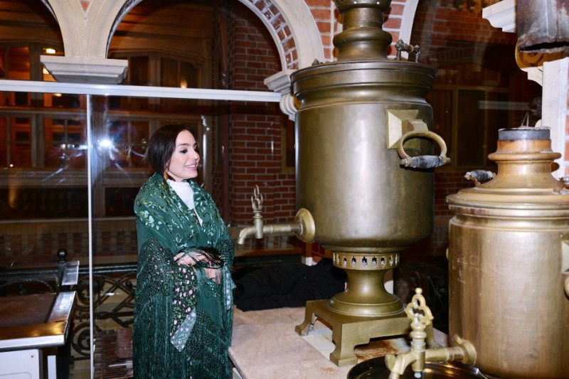 Leyla və Arzu Əliyevalar iftar mərasimində - FOTOLAR