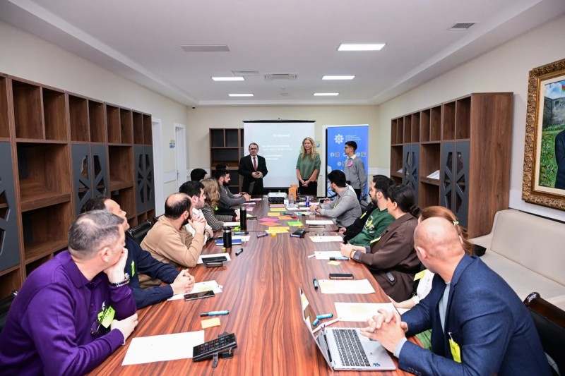 Bir sıra media nümayəndələri üçün vörkşop keçirilib - FOTOLAR