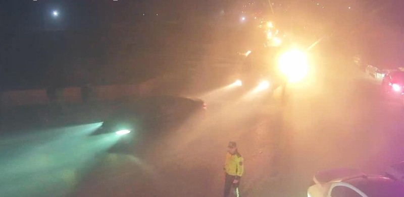 Polis yanğın baş vermiş ərazidə nəzarəti gücləndirdi - FOTOLAR