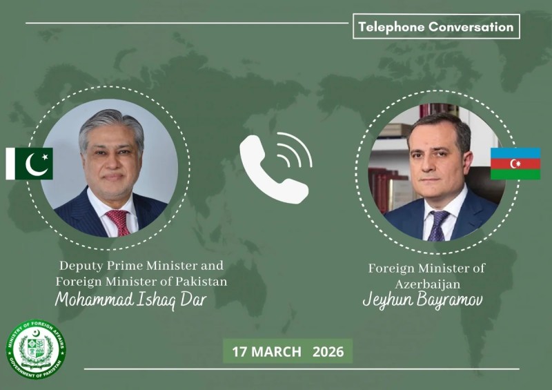 Ceyhun Bayramov pakistanlı həmkarı ilə danışdı