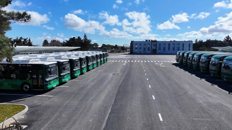 Daha 7 marşrut xəttinin avtobusları tam elektrikləşdirildi