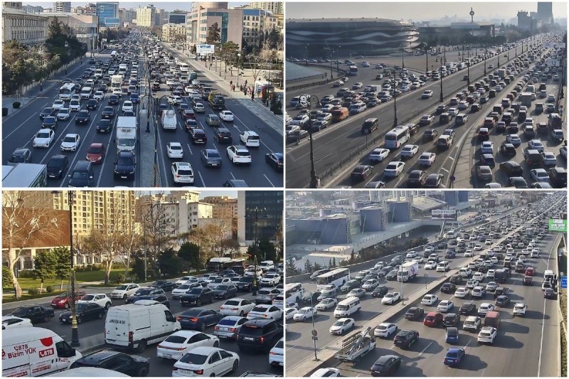 Hazırda bu yollarda tıxac var - SİYAHI - YENİLƏNİB