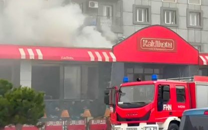 Naxçıvanda “Kəklikotu” restoranında yanğın