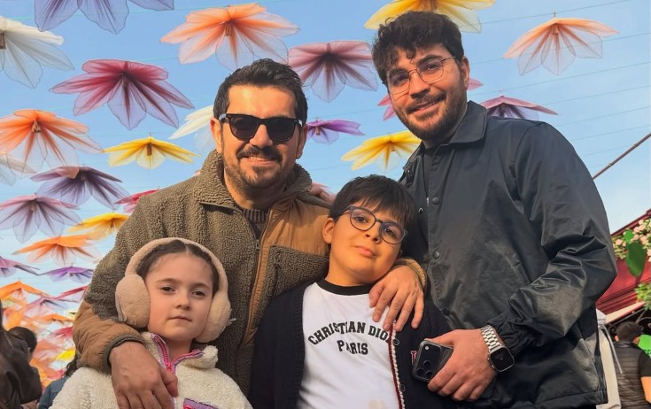 Elçin və Elşən övladı ilə şəhər gəzintisində - Foto