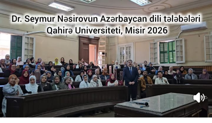 Qahirə Universitetinin tələbələri Azərbaycan şeirini dedilər - VİDEO 