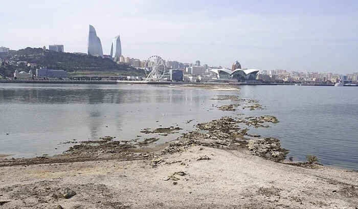 Xəzər çəkilir: Bakı buxtası ilə bağlı həyəcan siqnalı